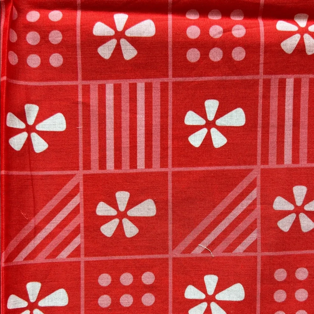 Red Patterned Bandana